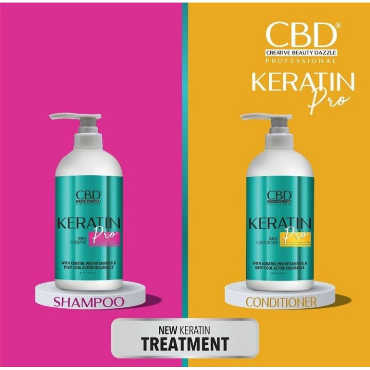 Jual CBD Keratin Pro Shampo / Conditioner Keratin Pro 1lt | Shopee ...