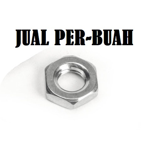 Jual Perbuah Hex Nut M Putih Mur Segi Enam M Hexagonal Pengencang Baut Shopee Indonesia