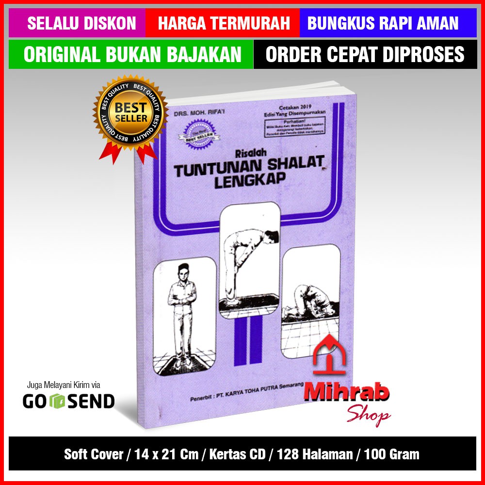 Jual Risalah Tuntunan Shalat Lengkap - Ukuran Besar Penerbit Toha Putra ...