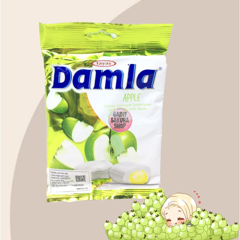 Jual Damla Tayas Apple Soft Candy / permen / permen lunak / permen ...