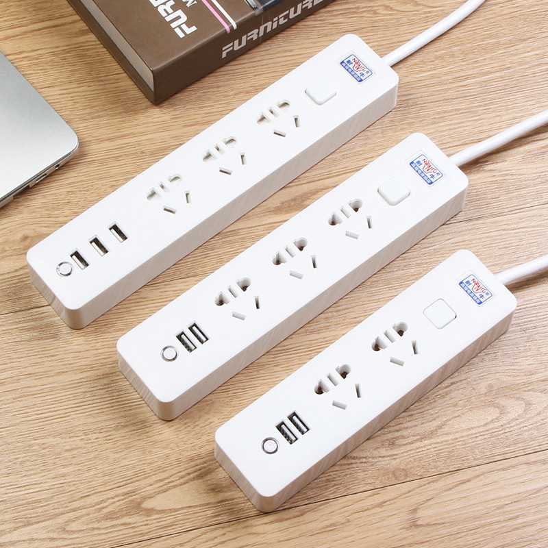 Jual Terminal Colokan Listrik 3 USB Port + 3 Electric Plug dengan LED ...