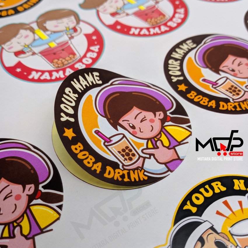 Jual Stiker Label Cromo Stiker Bulat Toko Olshop Kemasan Produk Custom Mdprintstore Shopee 6485