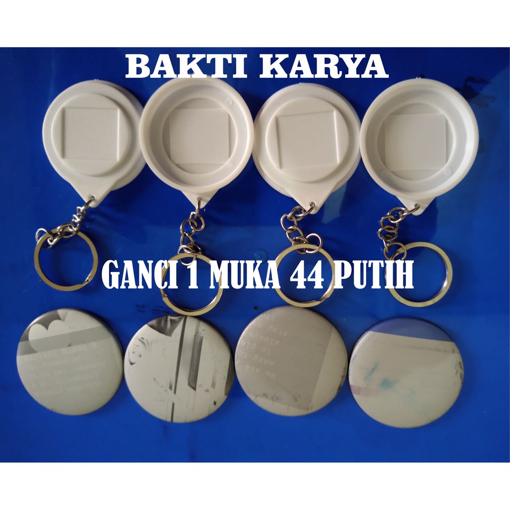 Jual Bahan Baku Pin Ganci 1muka 44mm Putih Tanpa Mika Shopee Indonesia