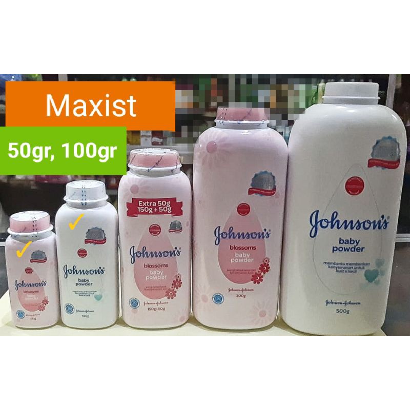 Jual Johnsons Baby Powder 50gr 100gr Putih / Blossoms Bedak Bayi ...