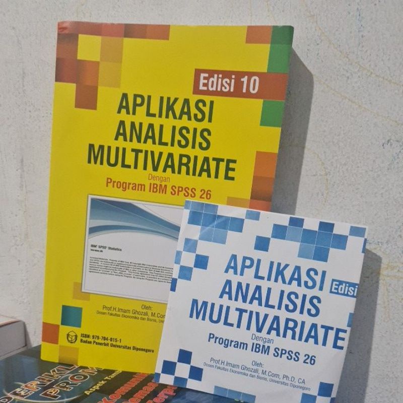 Jual Buku Aplikasi Analisis Multivariate Dengan Program IBM SPSS 26 ...