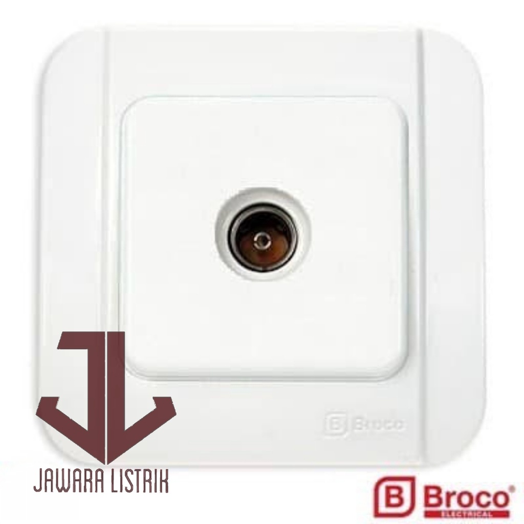 Jual STOP KONTAK TV SOCKET BROCO GALLEO OUTLET TV INBOW G183-55S PUTIH ...
