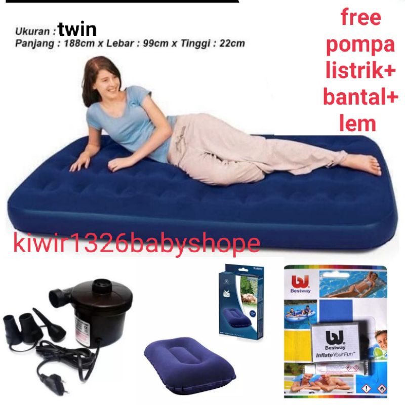 Jual kasur angin Bestway ukuran king Queen double twin single