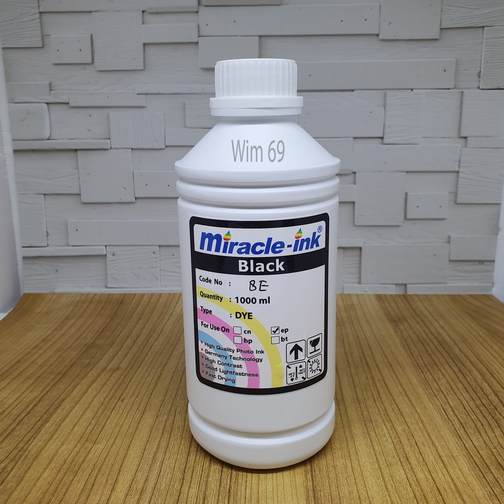 Jual Tinta Printer Miracle Ink Literan Liter Epson L Series Black