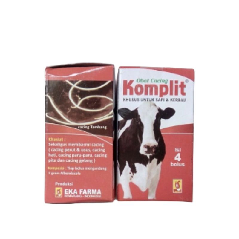 Jual Eka Farma / Obat Cacing Komplit Sapi 2 Bolus & 4 Bolus / MEMBASMI ...