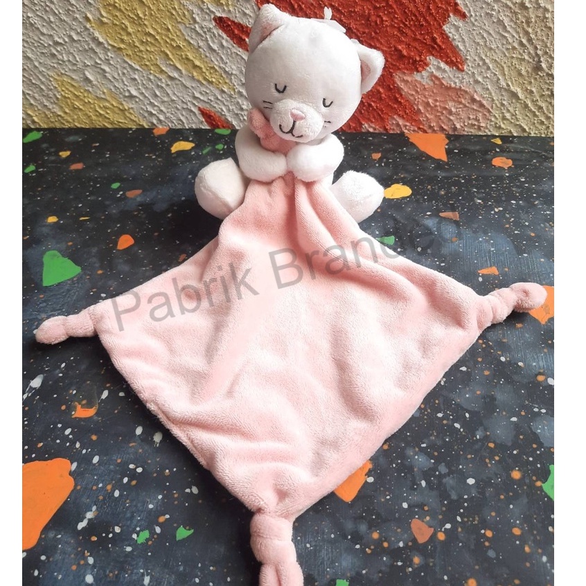 Jual pabrik branded Nicotoy Pink kitten Blankie Soother Comforter Marks ...