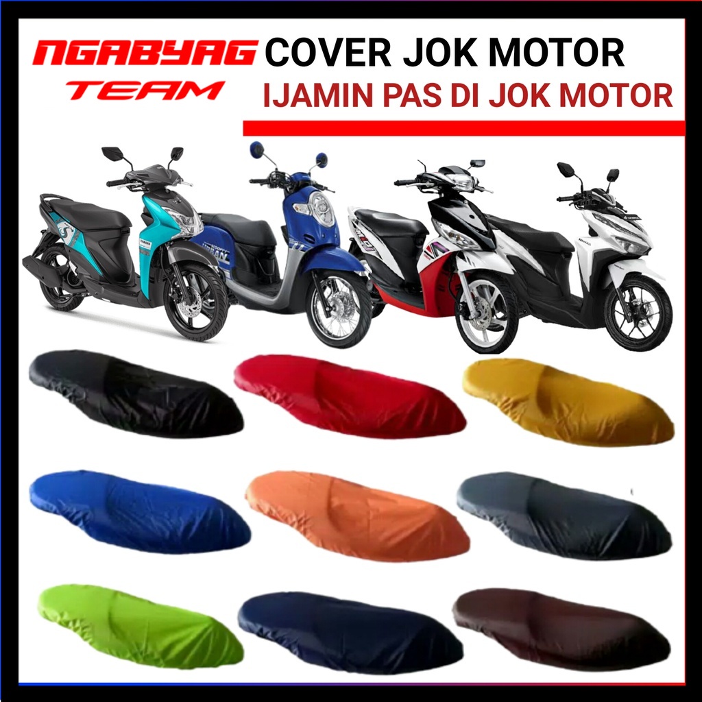 Jual sarung cover jok motor vario beat mio matic kecil universal tahan ...
