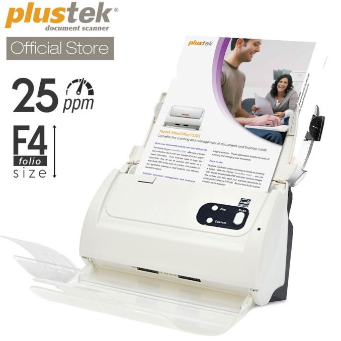 Jual Scanner Plustek SmartOffice PS283 - 25 Lembar/menit (F4/Folio ...