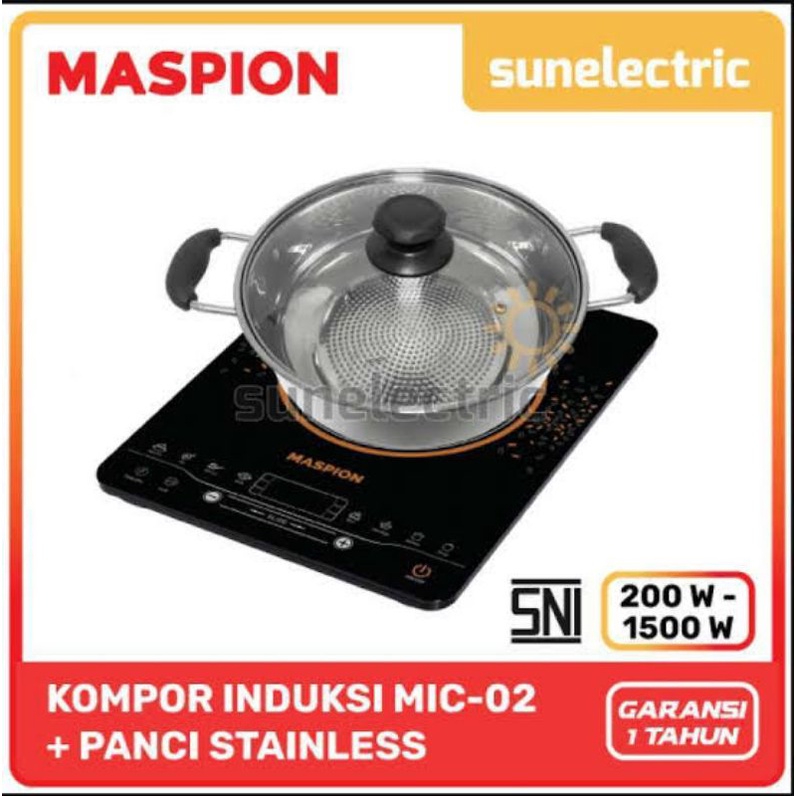 Jual ELECTRIC INDUCTION COOKER KOMPOR INDUKSI LISTRIK ELEKTRIK MASPION