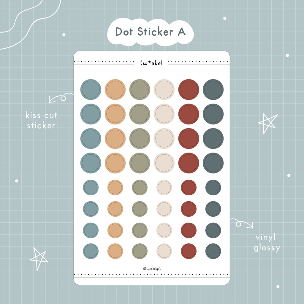 Jual [STICKER] Dot Sticker - Deco Bujo Journal Planner Sticker