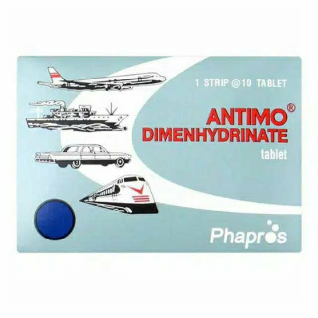 Jual Antimo 1 strip @ 10 Tab - Obat anti mabuk perjalanan | Shopee