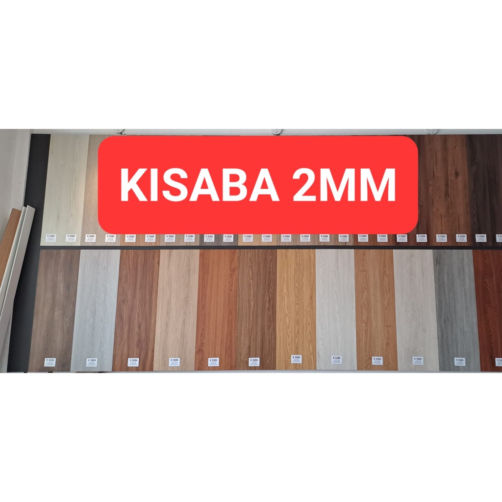 Jual Kisaba Vinyl Plank per Box untuk 3 M2 isi 24 pcs ketebalan 2mm ...