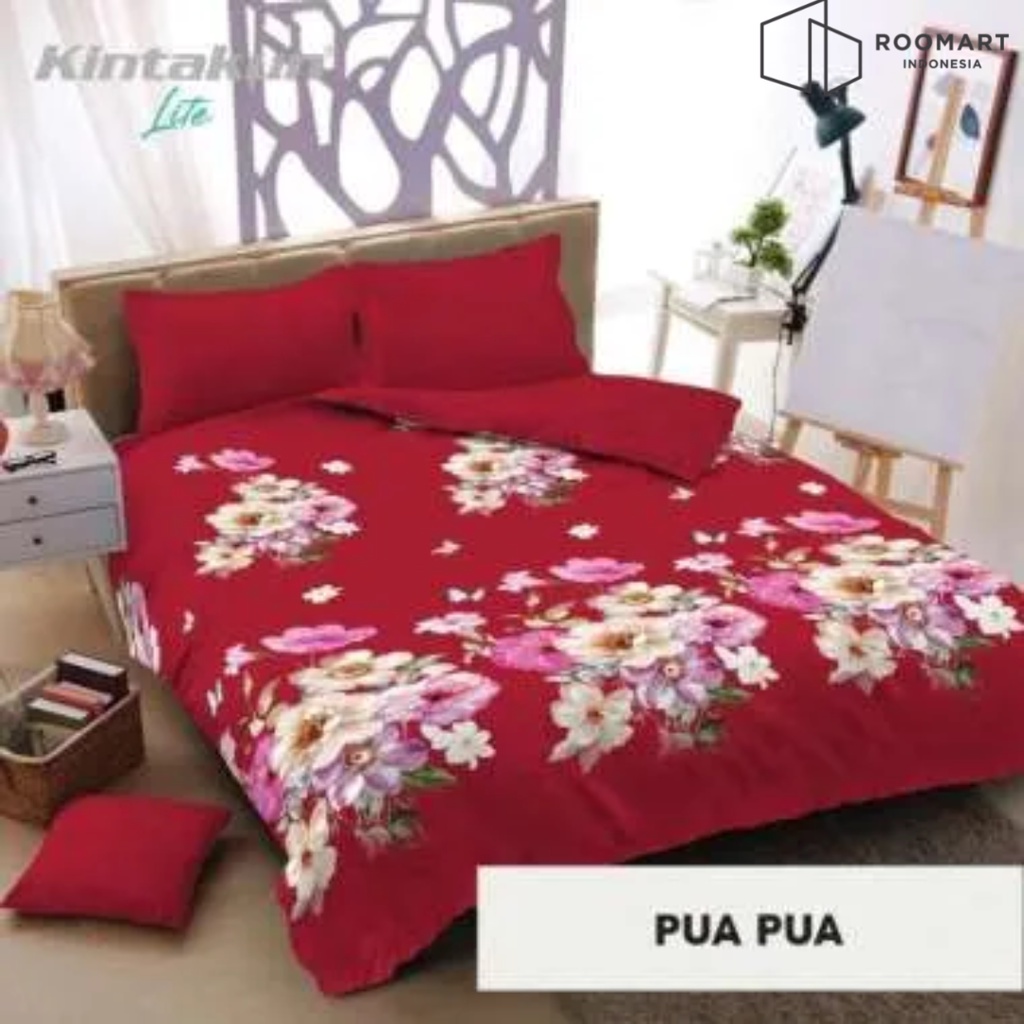 Jual Bed Cover Fitted Kintakun Lite Ukuran 180x200 King Bedcover Set ...