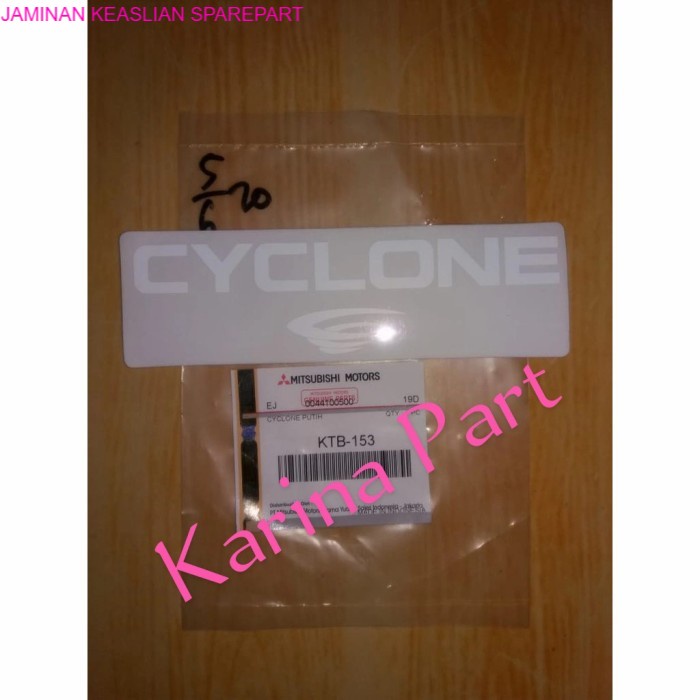 Jual Sticker Cyclone L300 Original Mitsubishi KTB-153 Original 100% ...