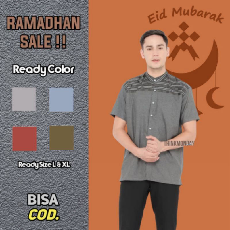Jual Koko Rabbani Lengan Pendek Katun Madinah Koko Dewasa Terbaru 2022 ...
