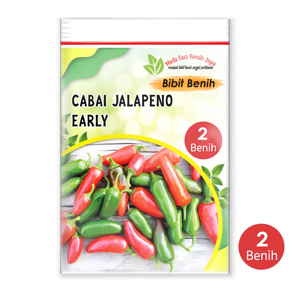 Nada fast benih jaya - Benih Cabe Jalapeno early Hot Papper - bibit sayuran cabai 2 biji