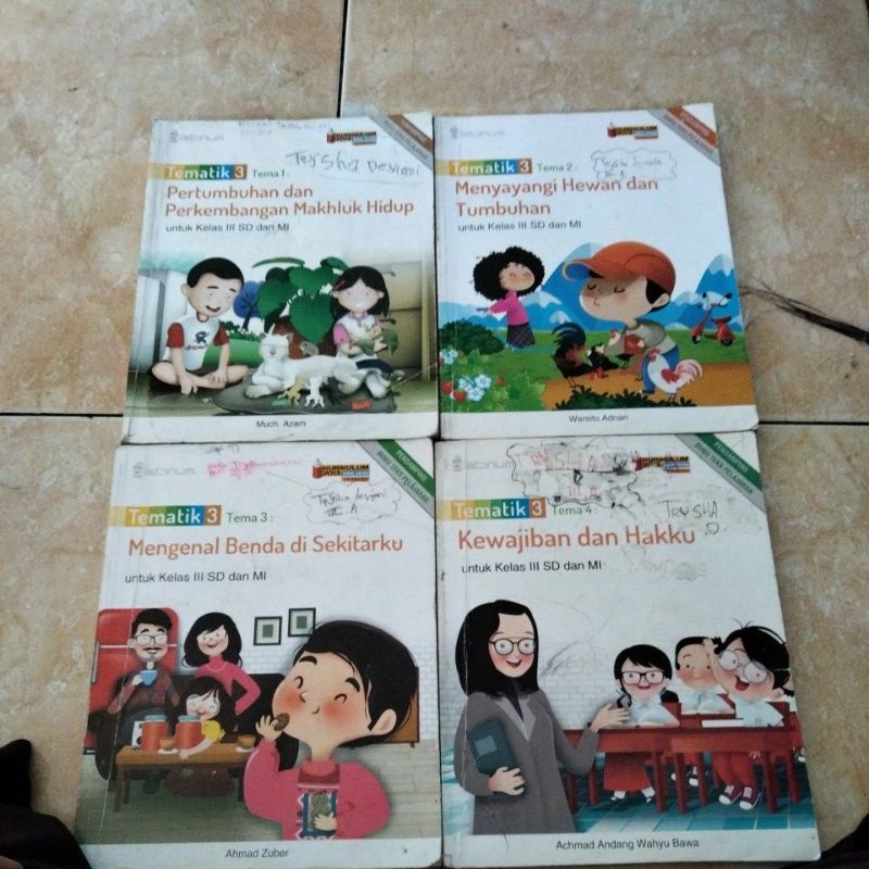 Jual buku tematik tema 1 2 3 4 mengenal kelas 3 SD | Shopee Indonesia