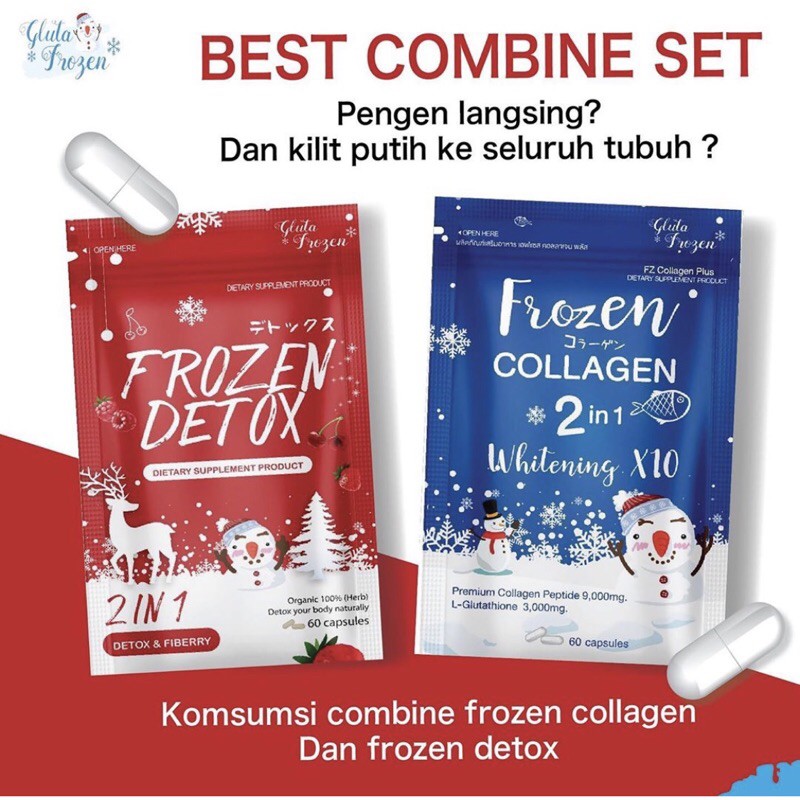 Frozen Collagène + 2 Frozen Detox - Soins Beauté Congelés, Marque Générique, Neuf Sous Emballage