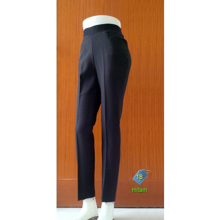 Jual Celana Pinggang Karet Size XXL, Celana Kerja Wanita, Celana Wanita