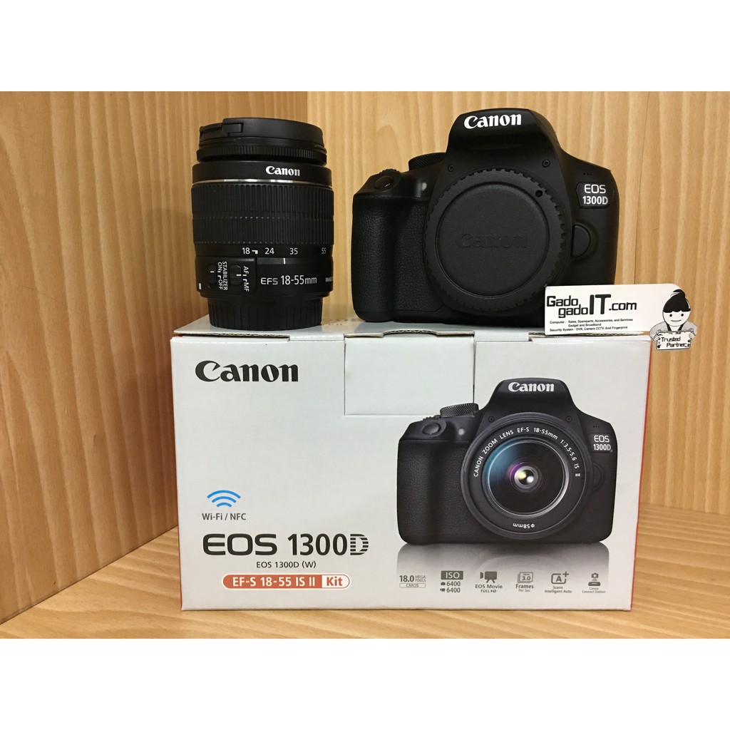 Jual Camera/Kamera DSRL Canon EOS 1300D Kit EF-S 18-55mm f/3.5-5.6 IS ...