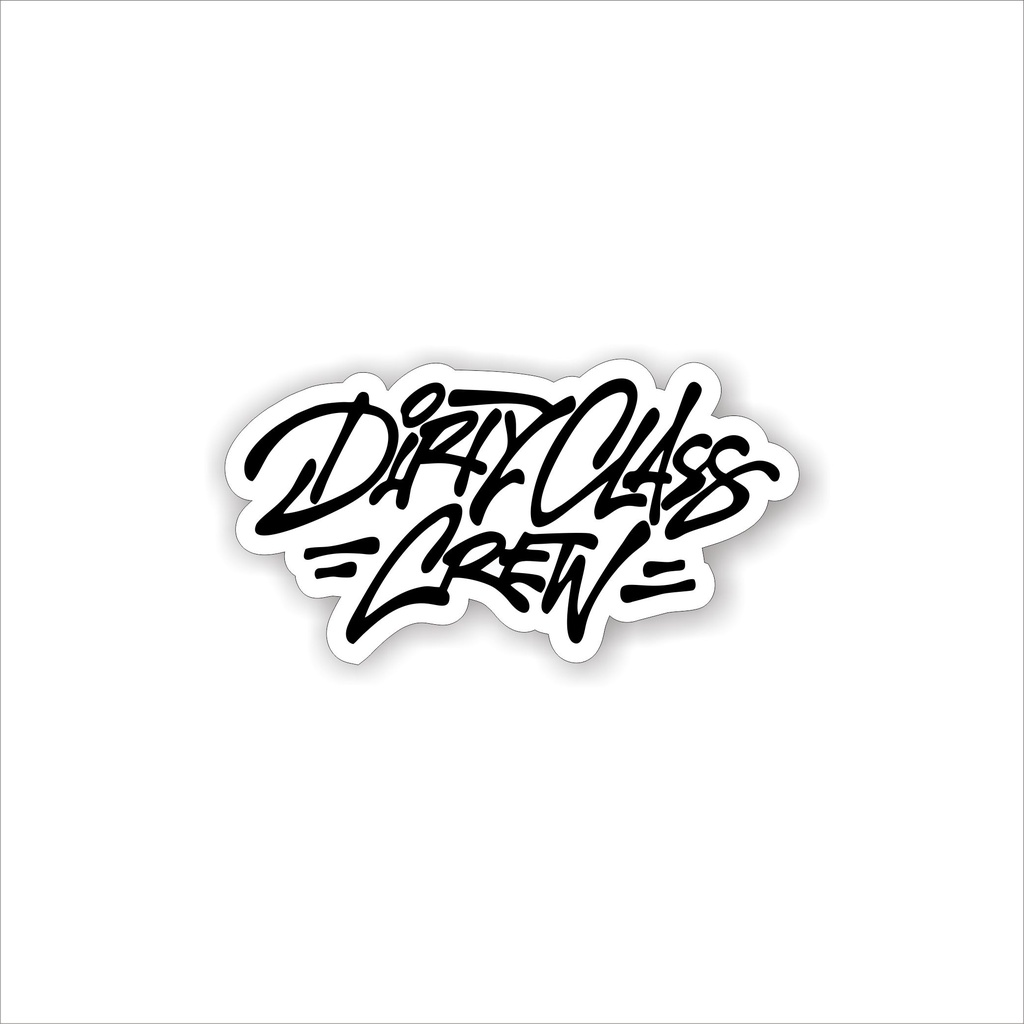 Jual Stiker brand graftac distro dirty class crew sticker motor hp helm ...