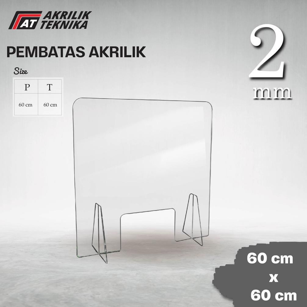 Jual Partisi Sekat Pembatas Meja Akrilik Table Divider Kasir Universal X X Mm Shopee