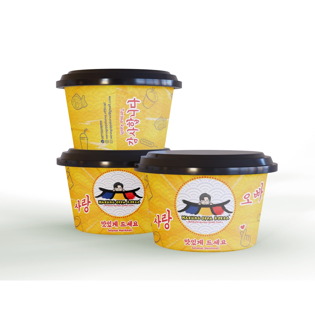 Jual paper bowl printing 360ml (12 oz) Shopee Indonesia