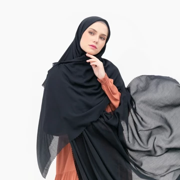 Luma Dawa Kara Scarf Syar'I (Hijab Syar’I 140 X 140 Cm) Lasercut Segi Empat Syar'I Umroh Haji