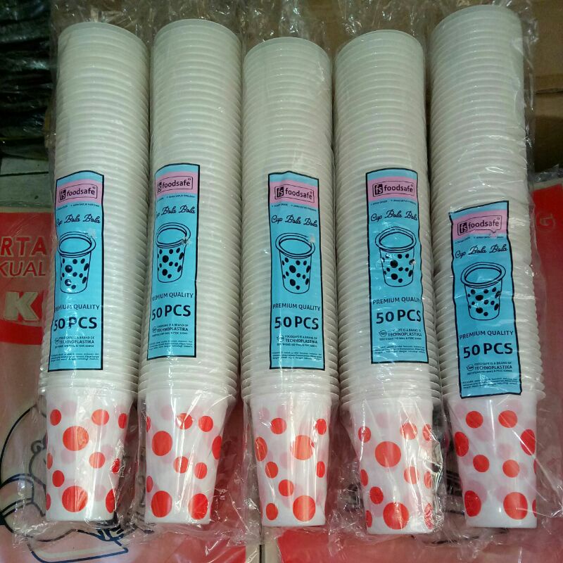 Jual Gelas Polkadot Gelas Plastik Gelas Eskrim Gelas Higienis Shopee