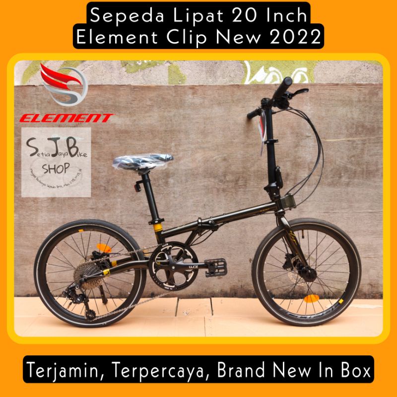 Jual Sepeda Lipat 20 Inch ELEMENT CLIP 10 SPEED CHROMOLLY New 2022 ...