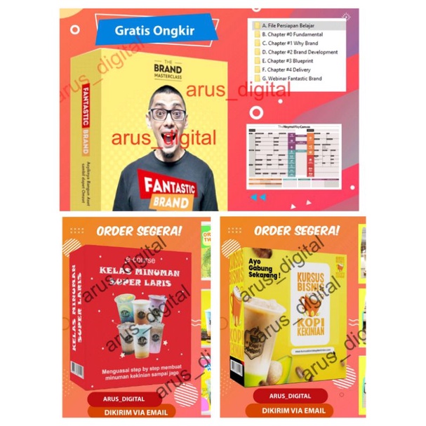 Jual Ecourse Kopi + Minuman Kekinian + Fantastic Brand Yang Bisa Jadi ...