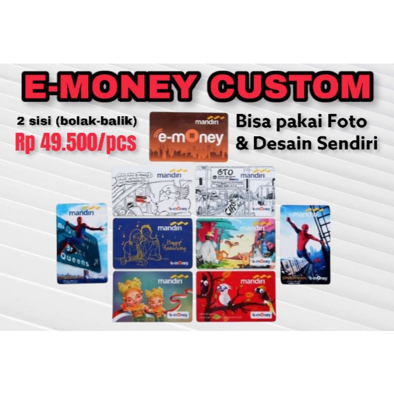 Jual E-MONEY CUSTOM BISA PAKA FOTO DAN DESAIN SENDIRI | Shopee Indonesia