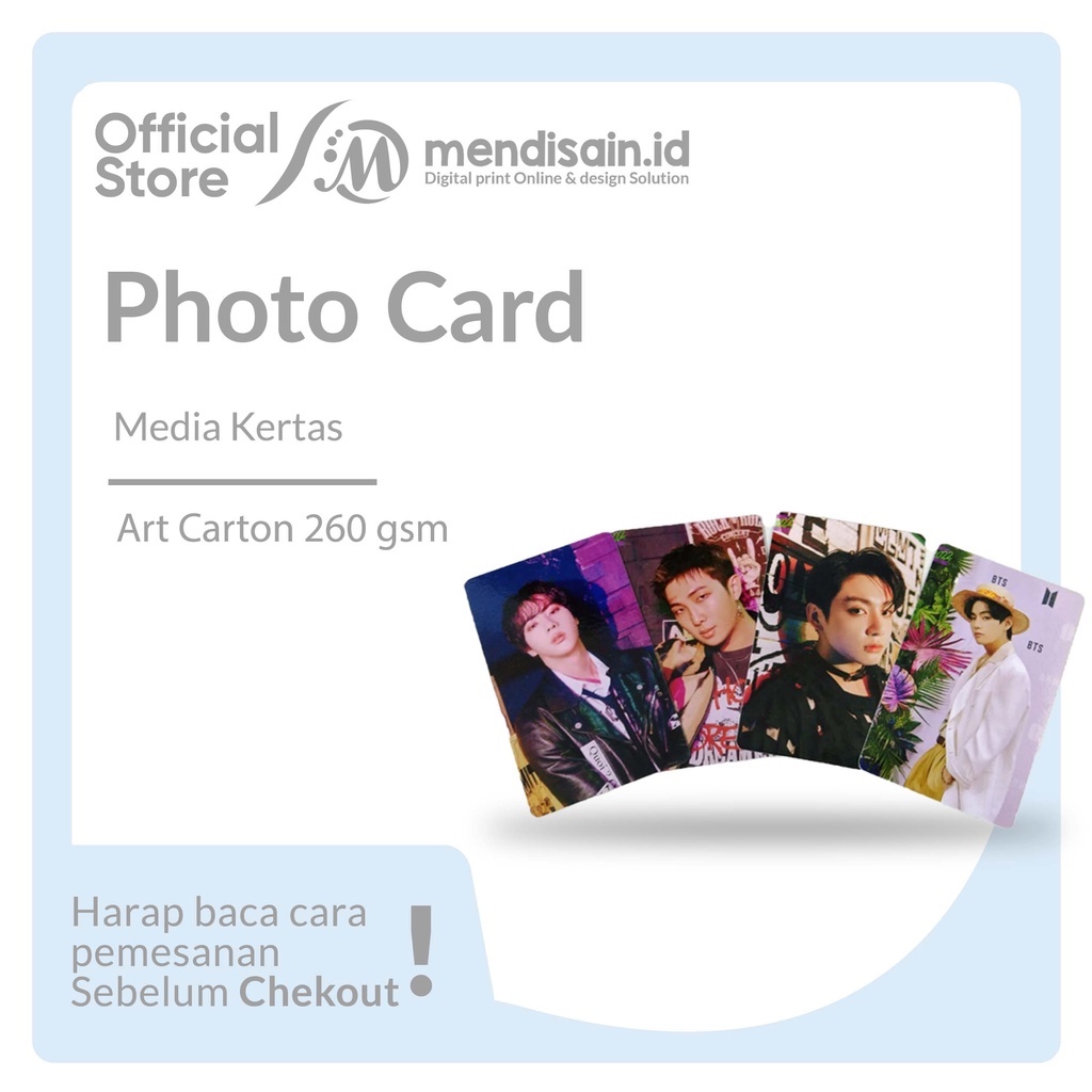 Jual Cetak Photocard Photocard Custom Photocard Kpop Shopee Indonesia 4002