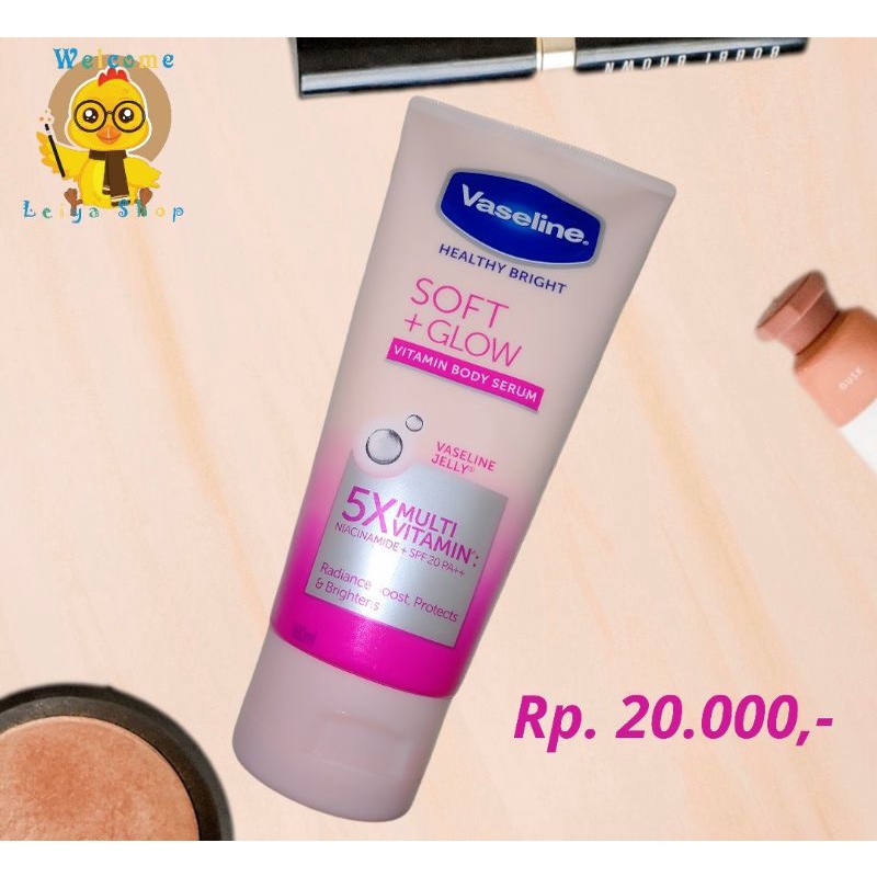 Jual Vaseline Healthy Bright Soft Glow Vitamin Body Serum 100 Ml Shopee Indonesia 7696