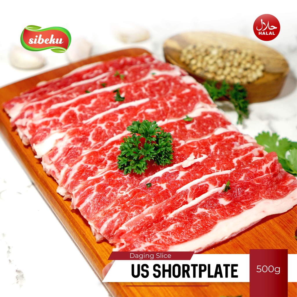 Jual Daging Sapi Beef Slice ShortPlate Halal 500 gram Frozen Food ...