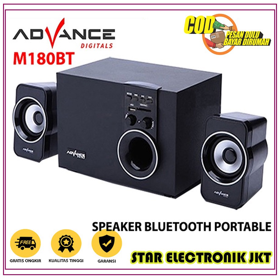 Jual ADVANCE M180BT Speaker Aktif Bluetooth / Speaker Subwoofer - SUARA ...