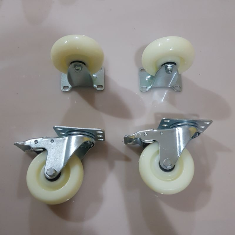 Jual Roda nilon 4 inch medium duty ball baering taiwan 2rem 2mati ...