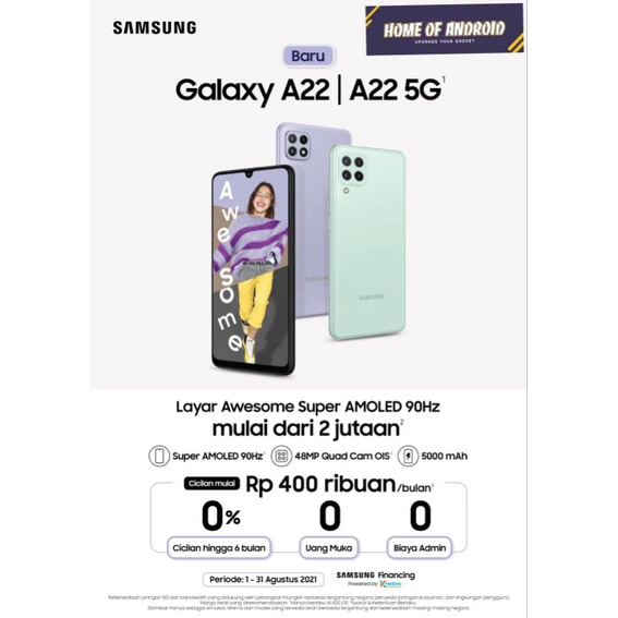 Jual SAMSUNG GALAXY A22 5G | Shopee Indonesia