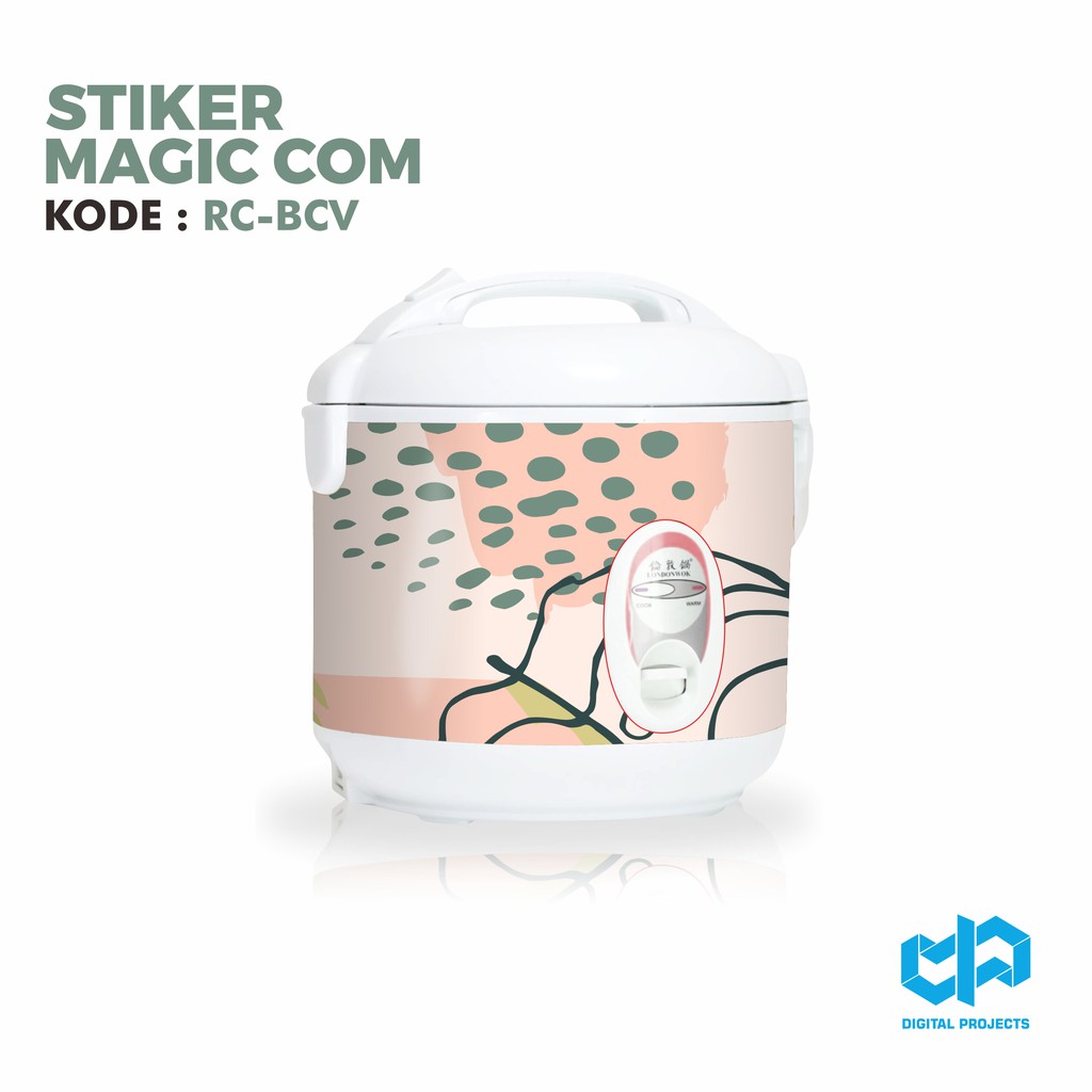 Jual Stiker Premium Sticker Rice Cooker Magic Com motif Tropical ...