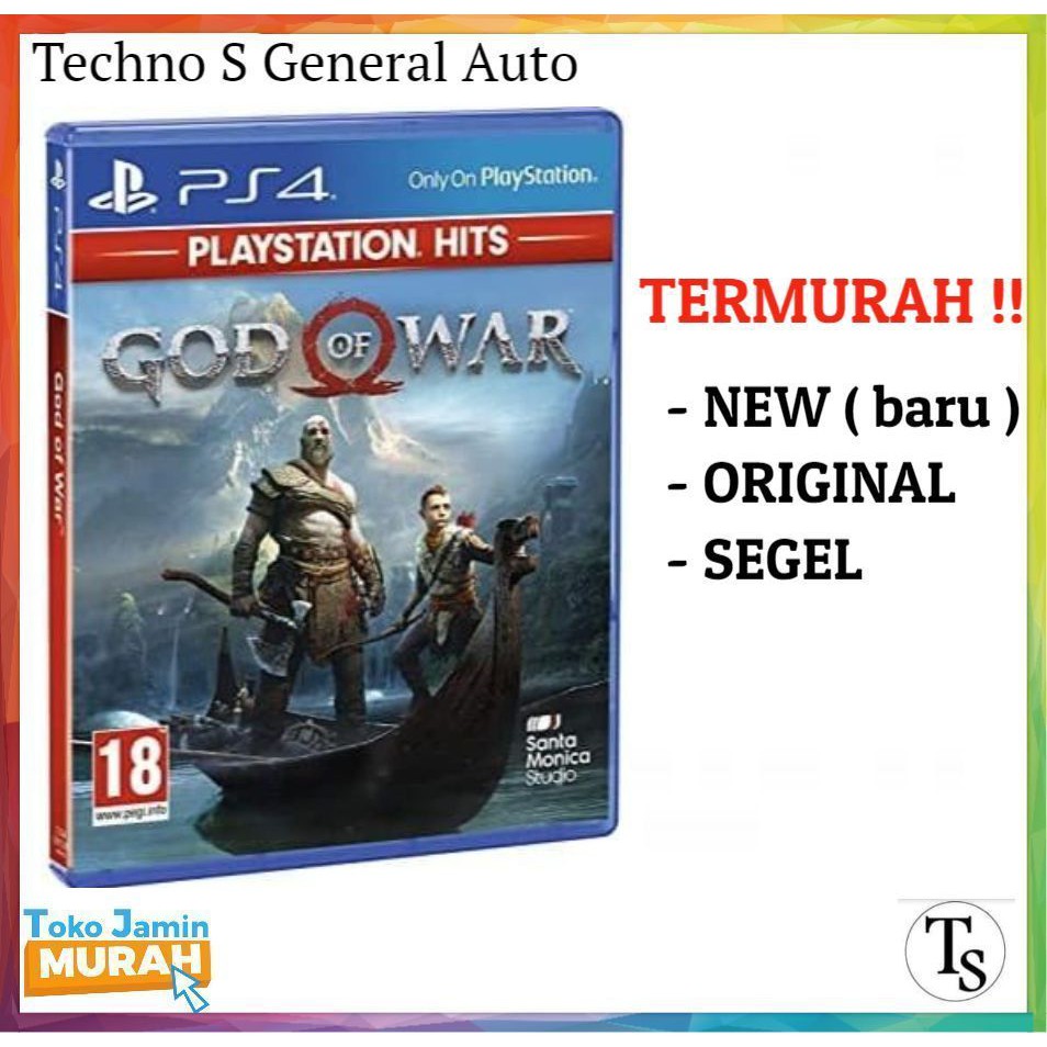 Jual Kaset PS4 God Of War 4 - God Of War PS 4 Original New - Game PS4