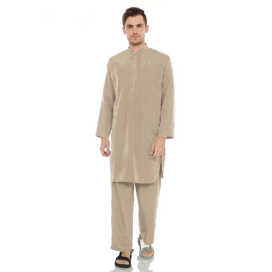 Jual Setelan kurta pakistan polos pria muslim - Setelan gamis pria