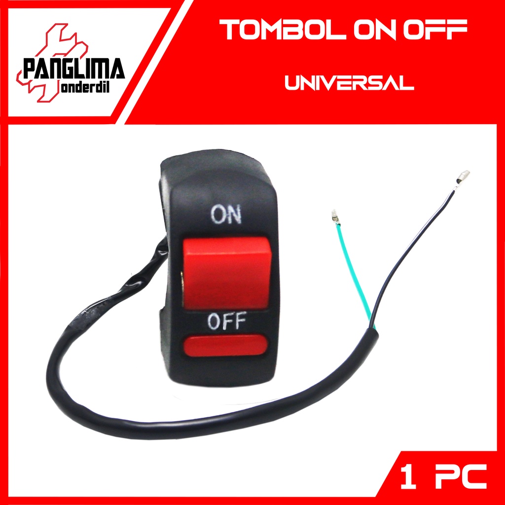 Jual Tombol On Off Stang Motor 2 Tombol Universal Holder Sakelar-Saklar ...