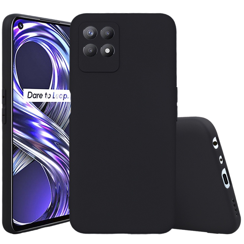 Jual Realme 8i Case Black Matte Camera Protection Case Casing Hp Realme ...