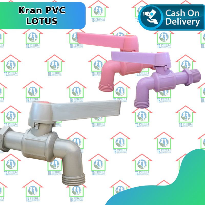 Jual Kran Taman Stabilo Model Engkol Keran Air Plastik PVC Tembok Warna ...