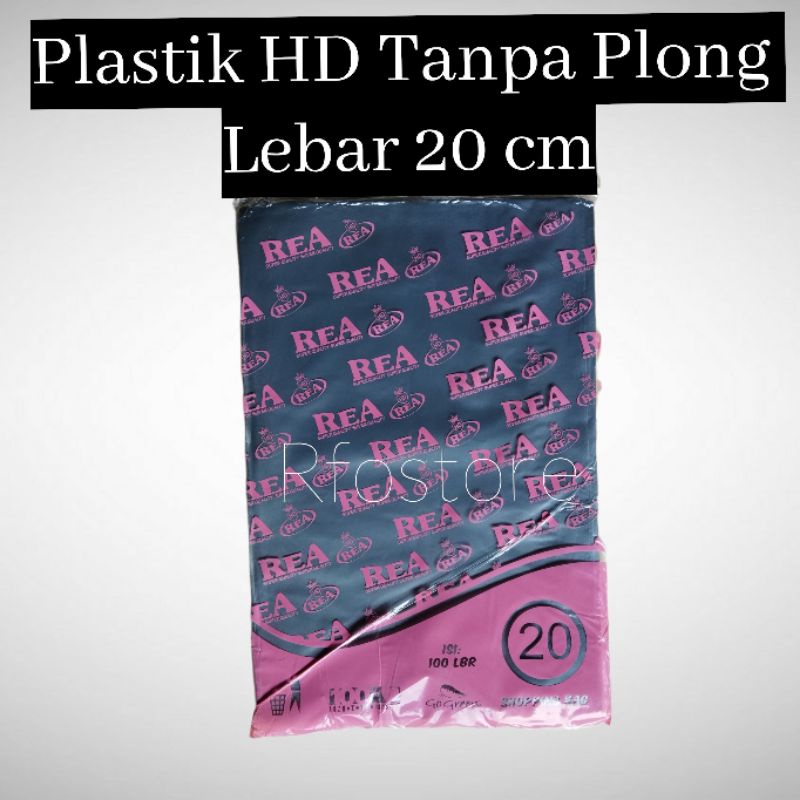 Jual Kantong Plastik HD tanpa plong 20x30 isi 100 lembar merk REA ...