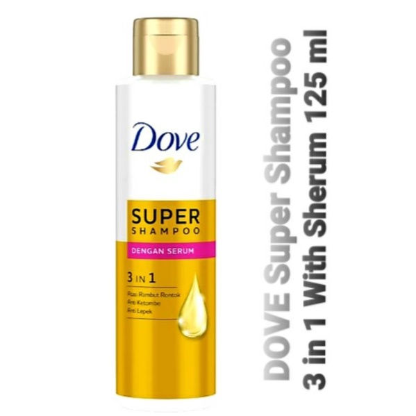Jual DOVE Super Shampoo 3 in 1 With Serum 125 ml Shopee Indonesia
